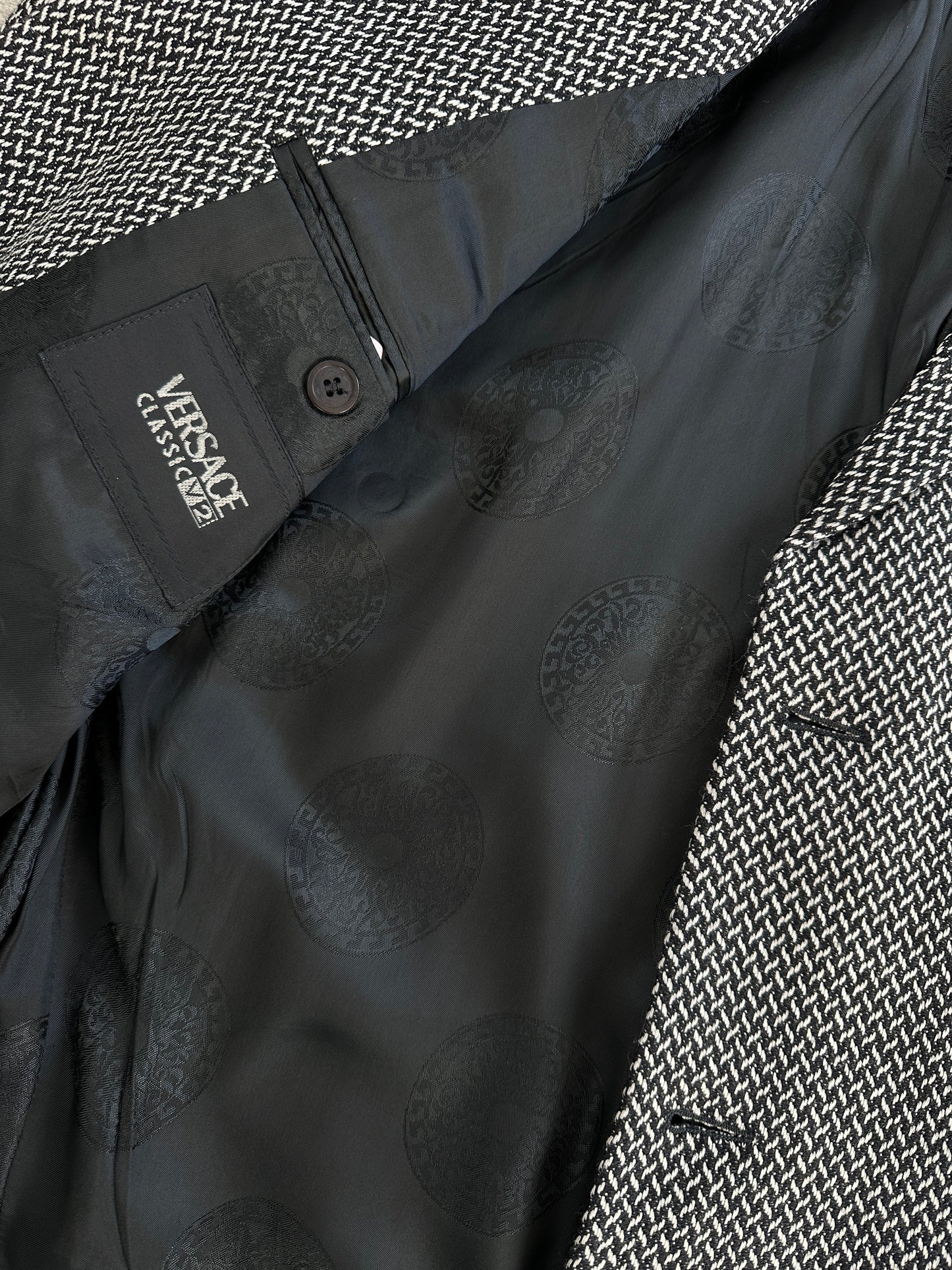 Versace Classic V2 1993 Pure Wool Woven Blazer - 42R/XL