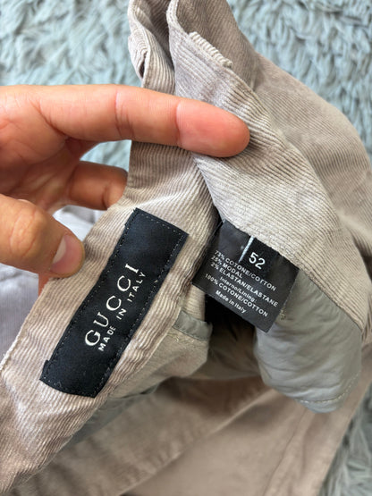 Gucci by Tom Ford 2004 Liquid Velvet Corduroy Western Trousers - IT52 | O/S, Multicoloured