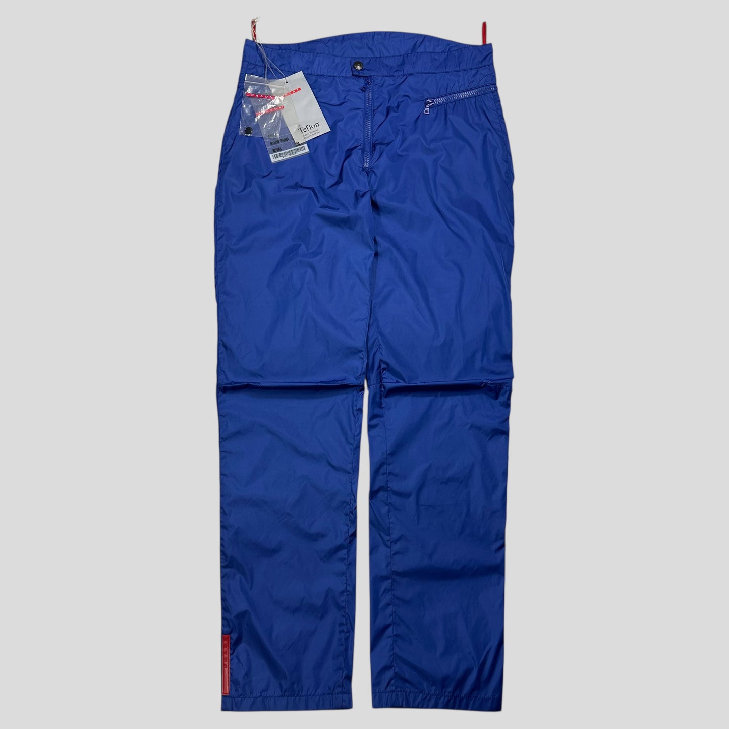 Prada Sport SS00 Teflon Coated Nylon Moto Trousers - IT50 (M)