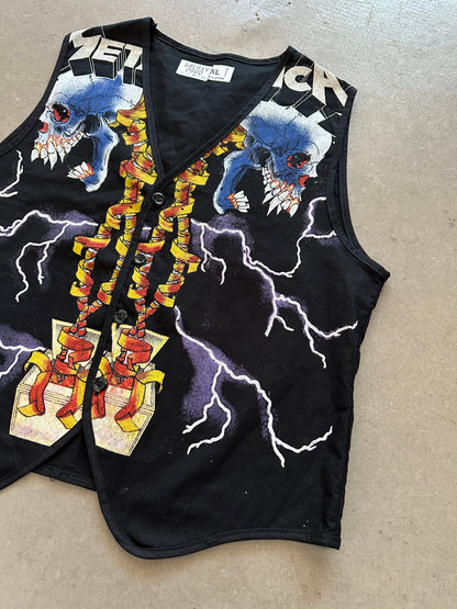 1990's Metalica Waistcoat - XL | Default Title, Red