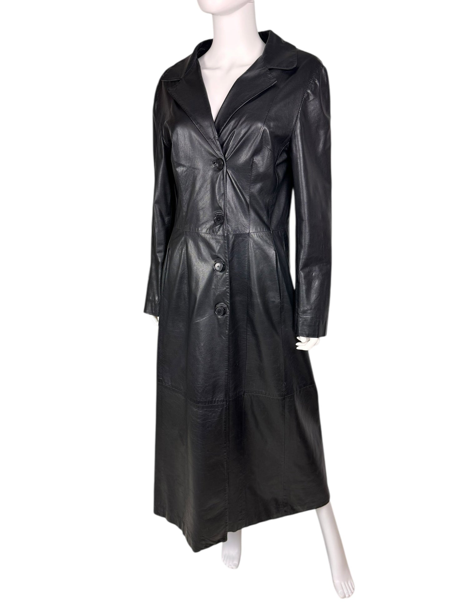 Dolce & Gabbana 1990s leather trench coat | Black, Black