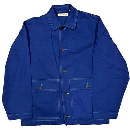 Uniqlo X Marni Collared Jacket In Blue ( M )