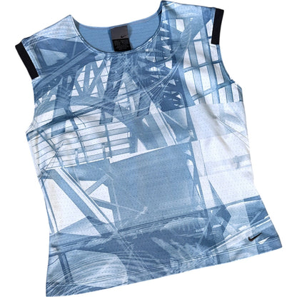 Nike 00’s Women’s Perforated Print Vest Size 10/12 | 10/12, Multicoloured
