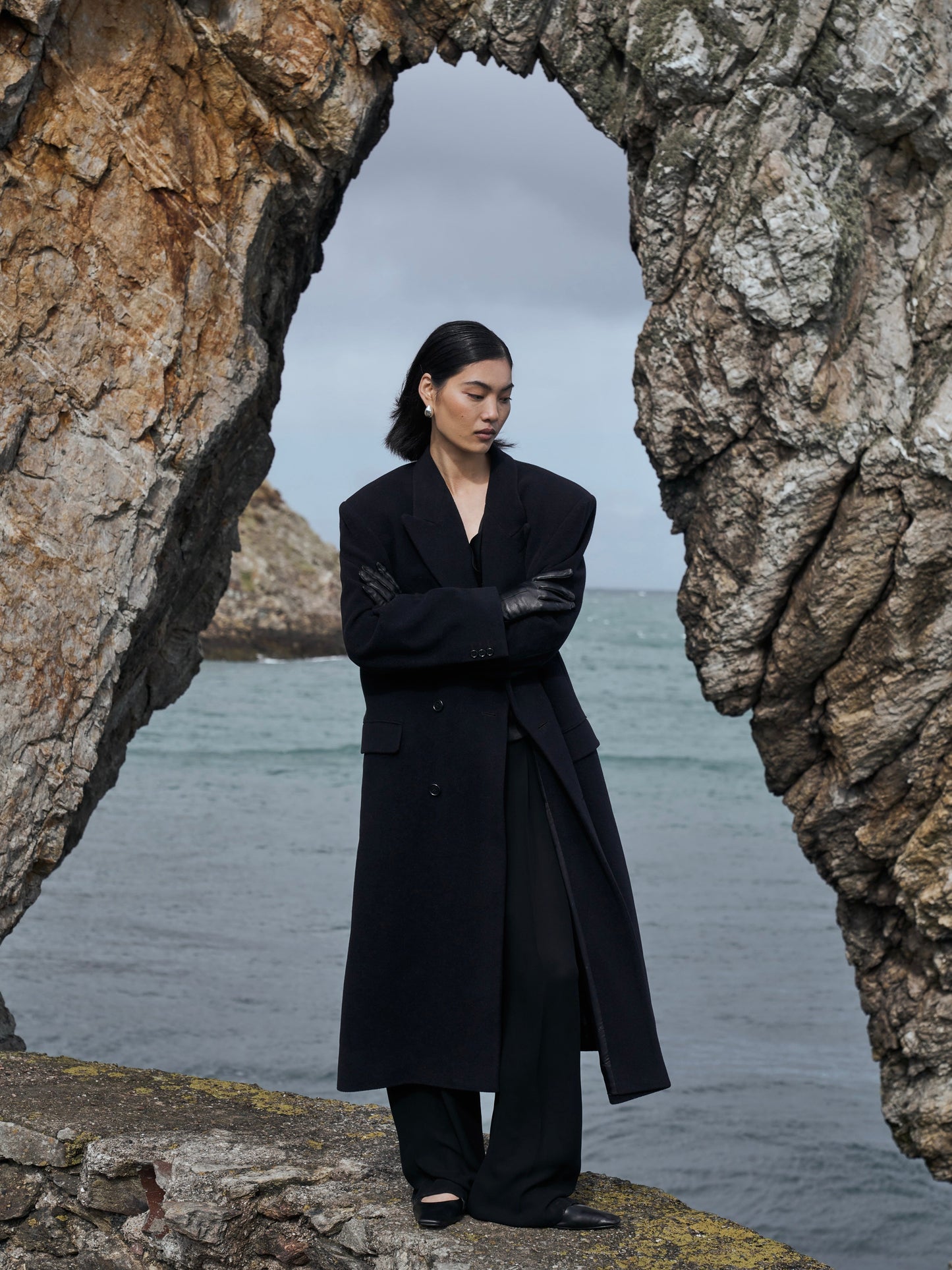 Pierre Cardin 1990s Wool Cashmere Double Breasted Floor Length Coat - XL