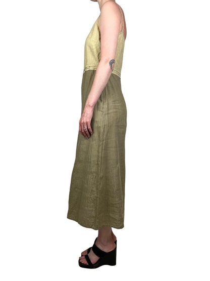 Moschino 1990s beige maxi dress