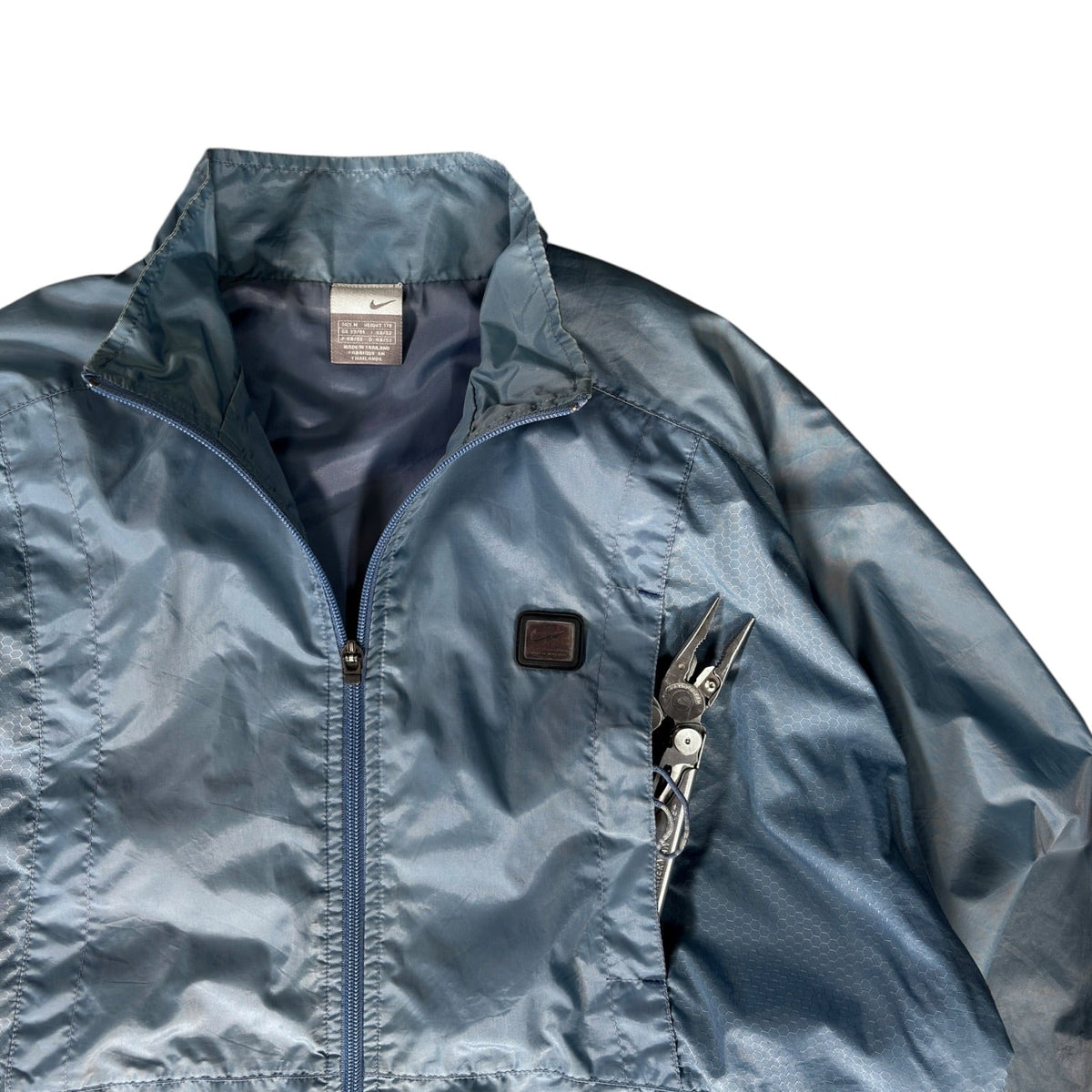 Nike 00's  Hex Print Ventilated Jacket XL | XL, Blue