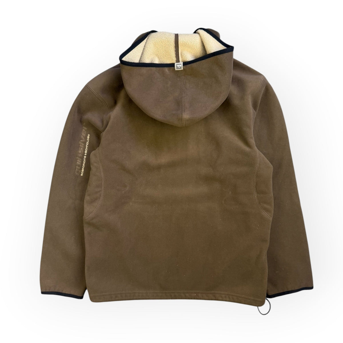 Quiksilver Shoulder Zip Fleece Hoodie Brown (XL) | XL, Multicoloured