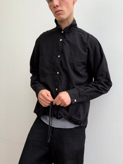 Comme Des Garçon Homme Deux Drawstring Shirt | O/S, Black