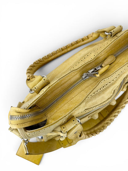 2010 Balenciaga Giant City Punching Hole 2Way Handbag | O/S, Silver