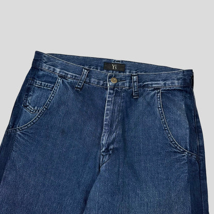 Y’s by Yohji Yamamoto SS05 Baggy Contrast Denim Jeans - 30-32 | W30, Blue