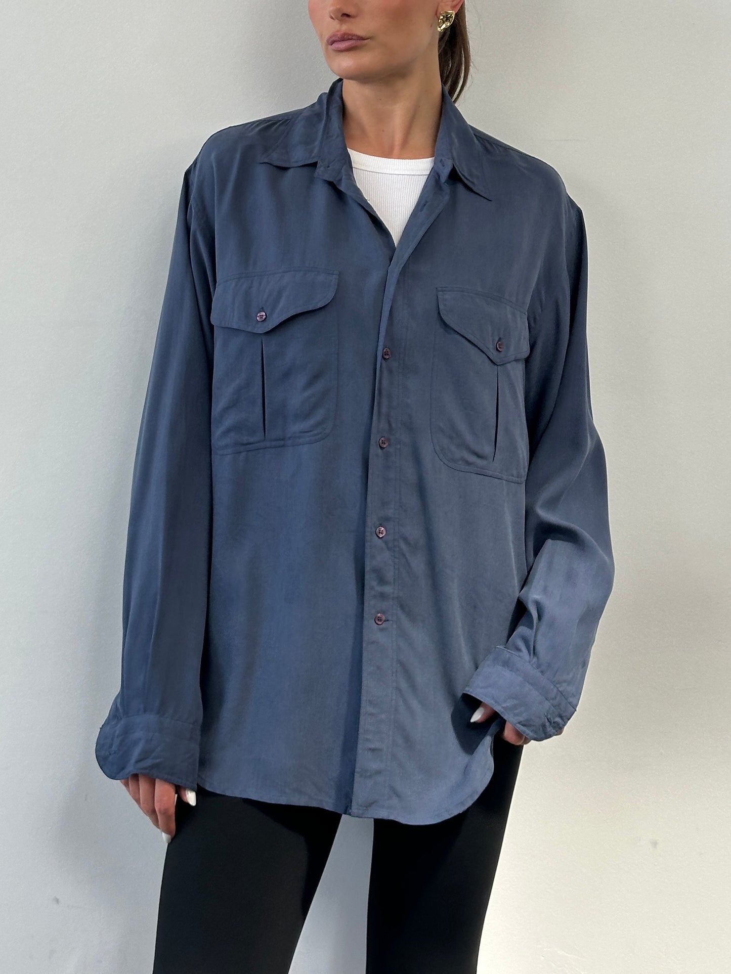 Vintage Pure Silk Shirt - XL