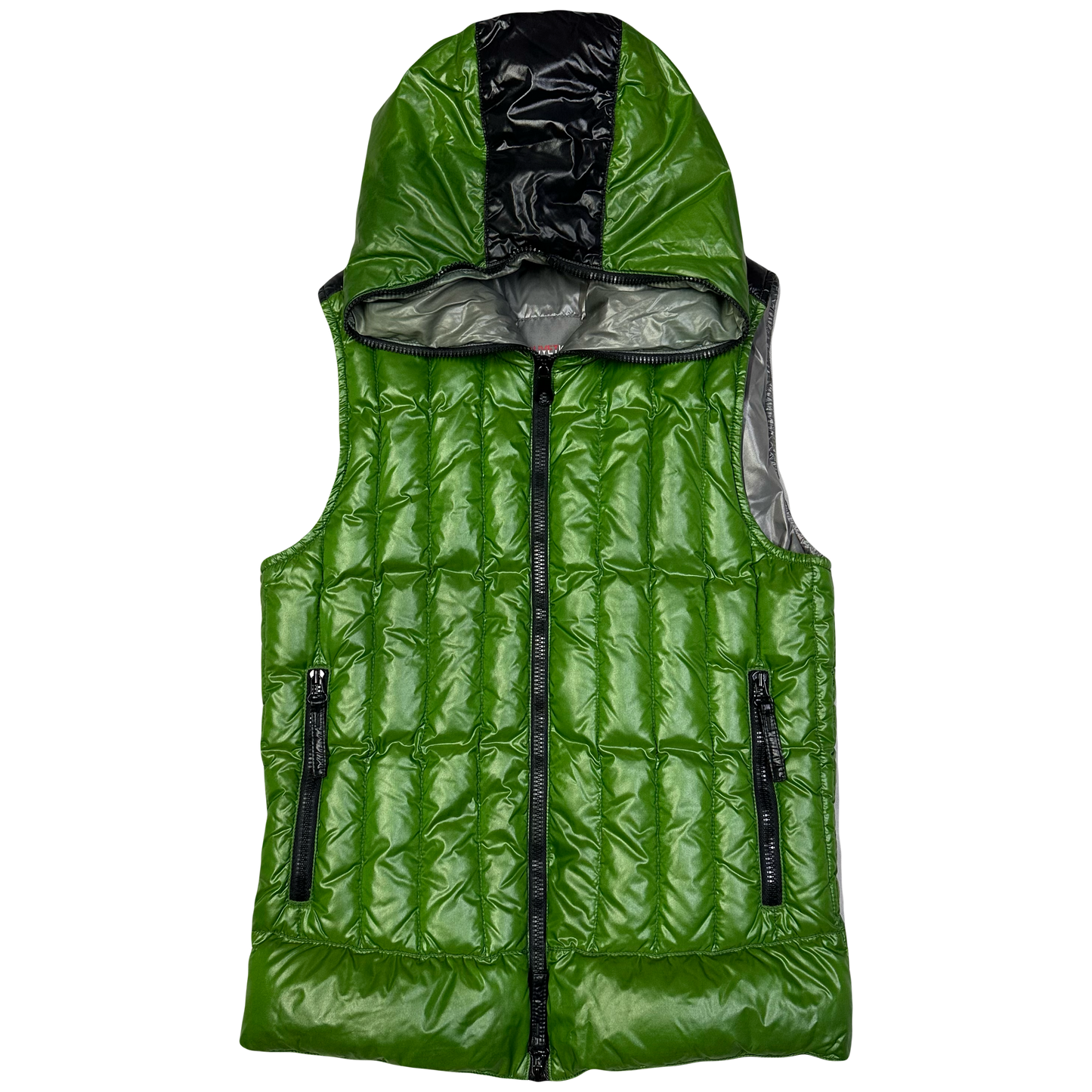 Duvetica Hooded Puffer Gilet In Green ( M )