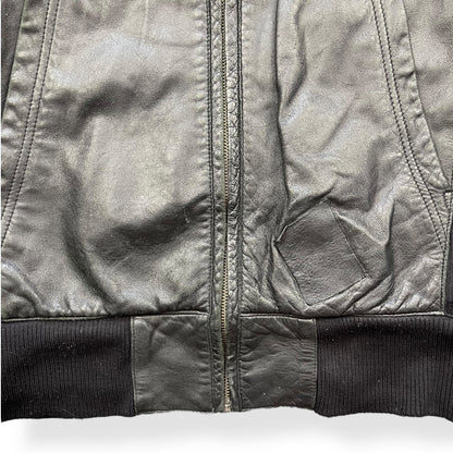 2000's Puma Limited Edition Hooded Lambskin Jacket (L) | Default Title, Black