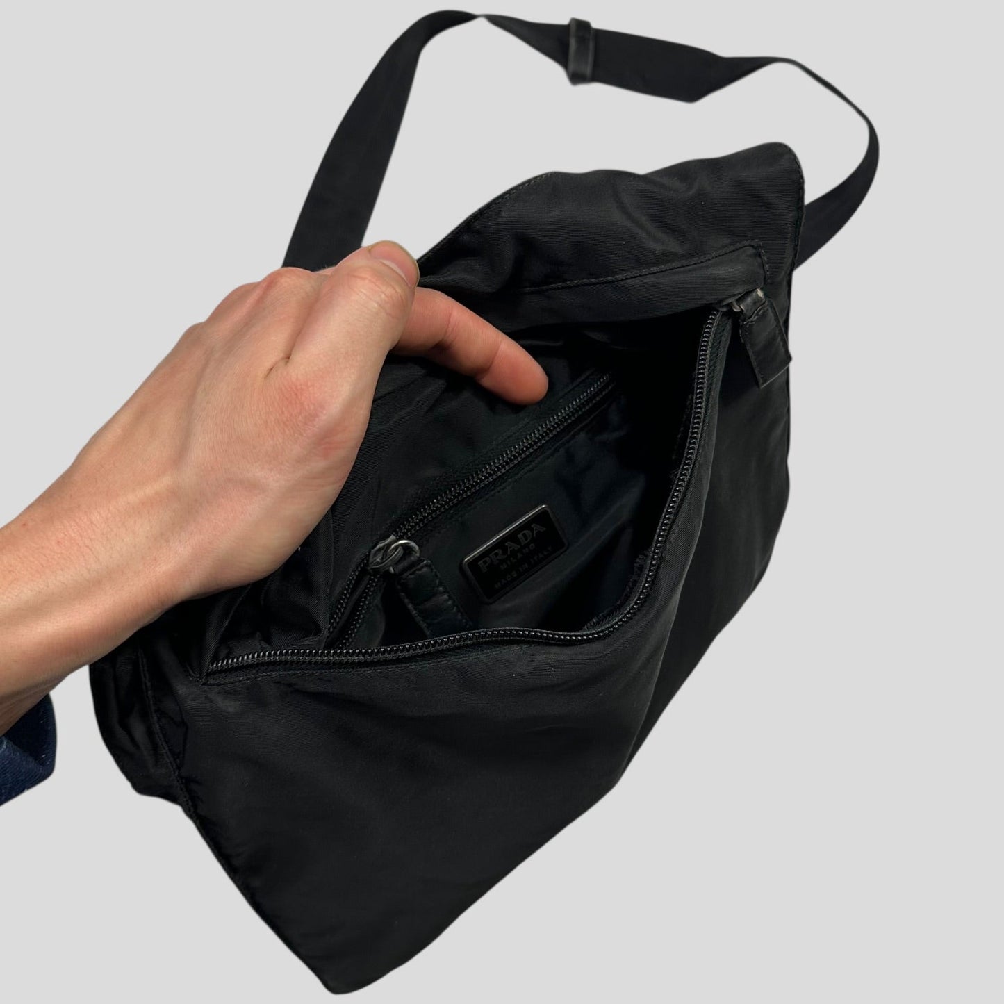 Prada Milano 00’s Nylon 3D Multipocket Crossbody Bag