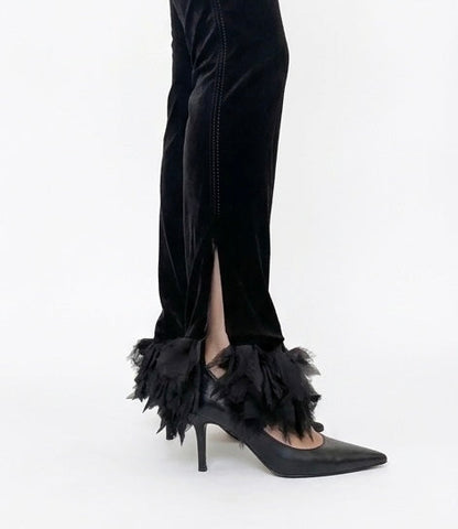 Chanel Velvet Trousers | O/S, Black