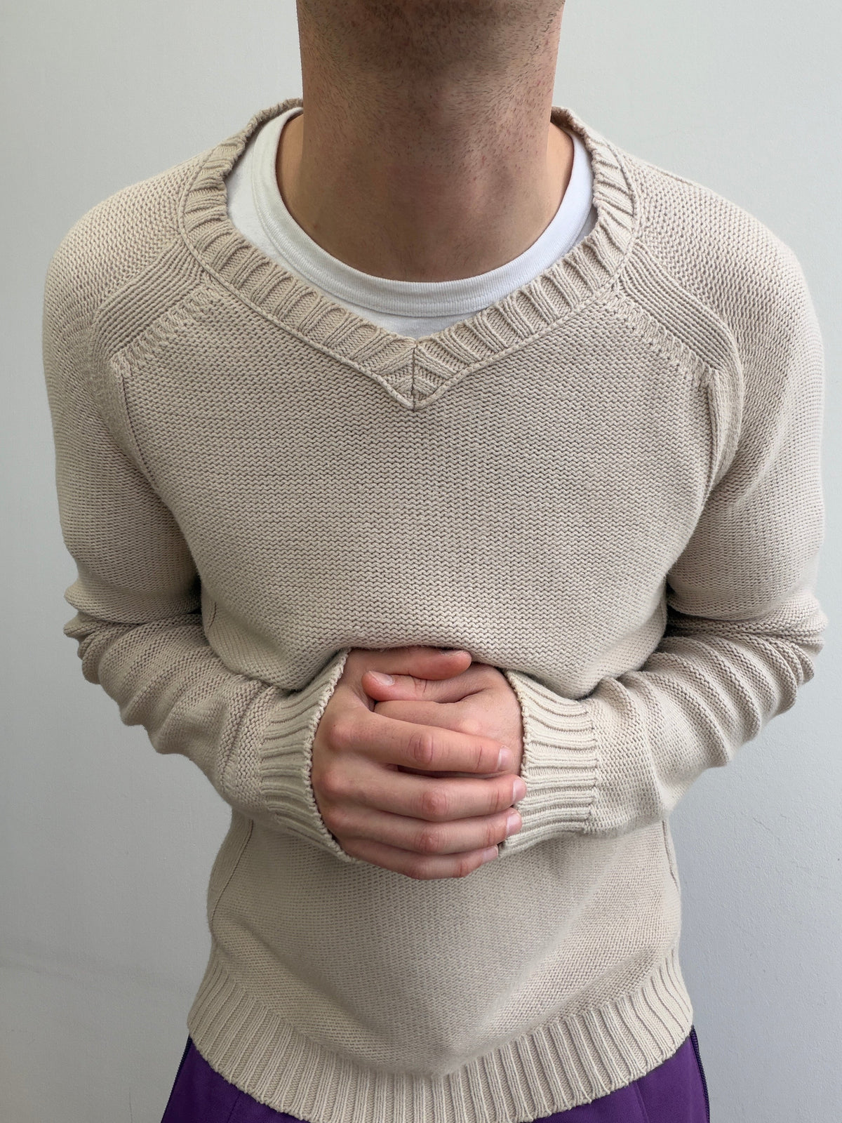 C.P. Company AW07 Knit Jumper | Medium, Beige