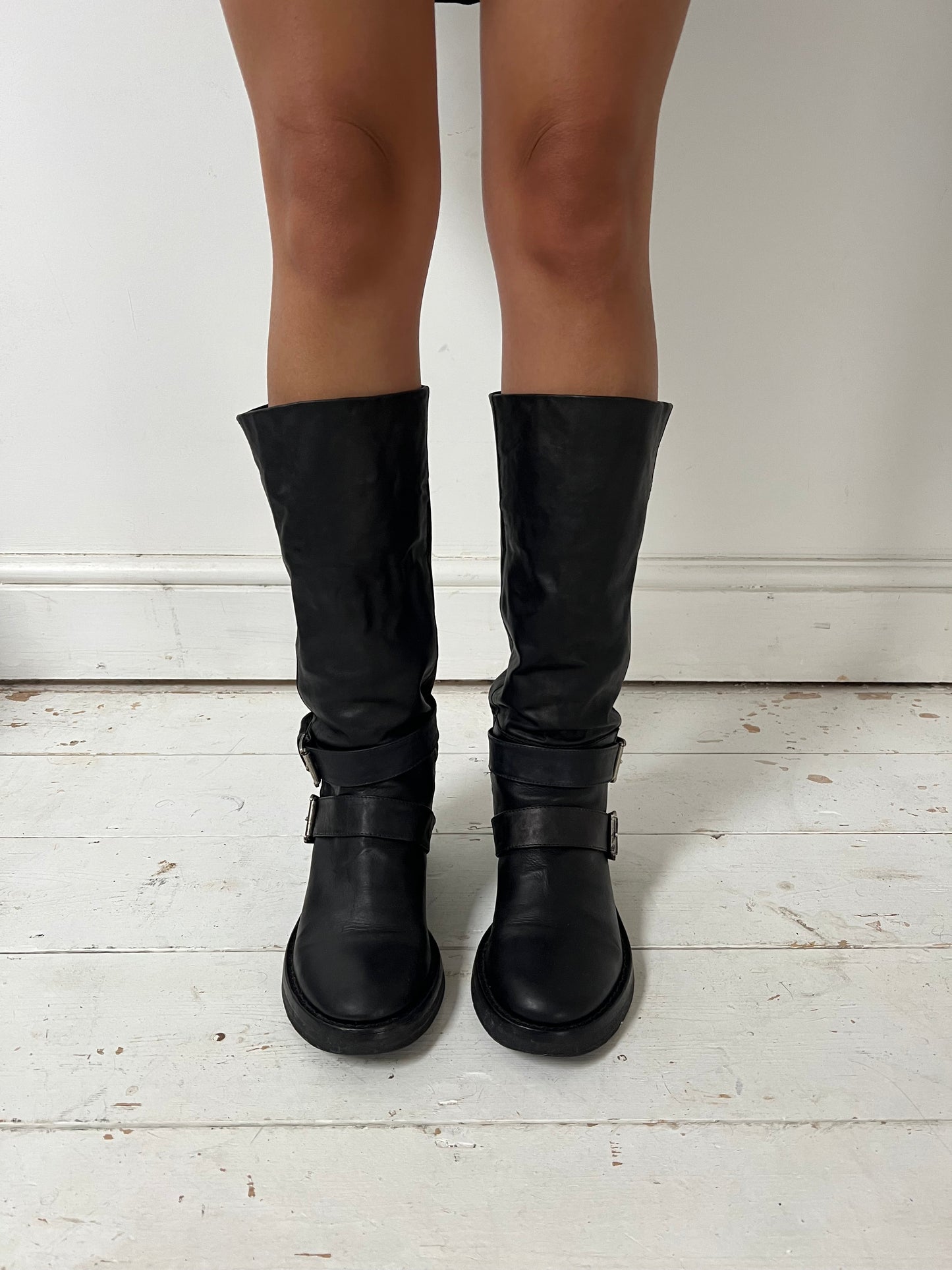 ANN DEMEULEMEESTER BOOTS (EU 35, FITS 36.5) | DEFAULT TITLE, Black
