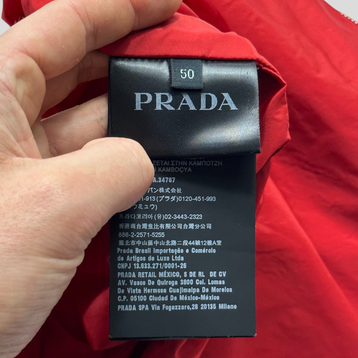 Prada Milano 2021 Nylon PU K-way Windbreaker Jacket - IT50 (M/L)