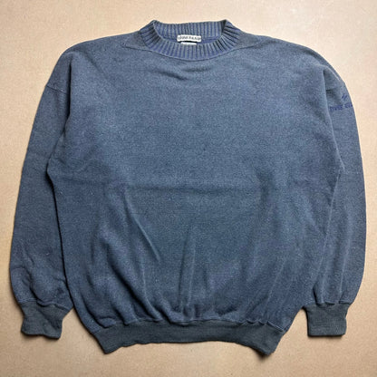 A/W Petrol Blue Mini Compass Logo Sweater