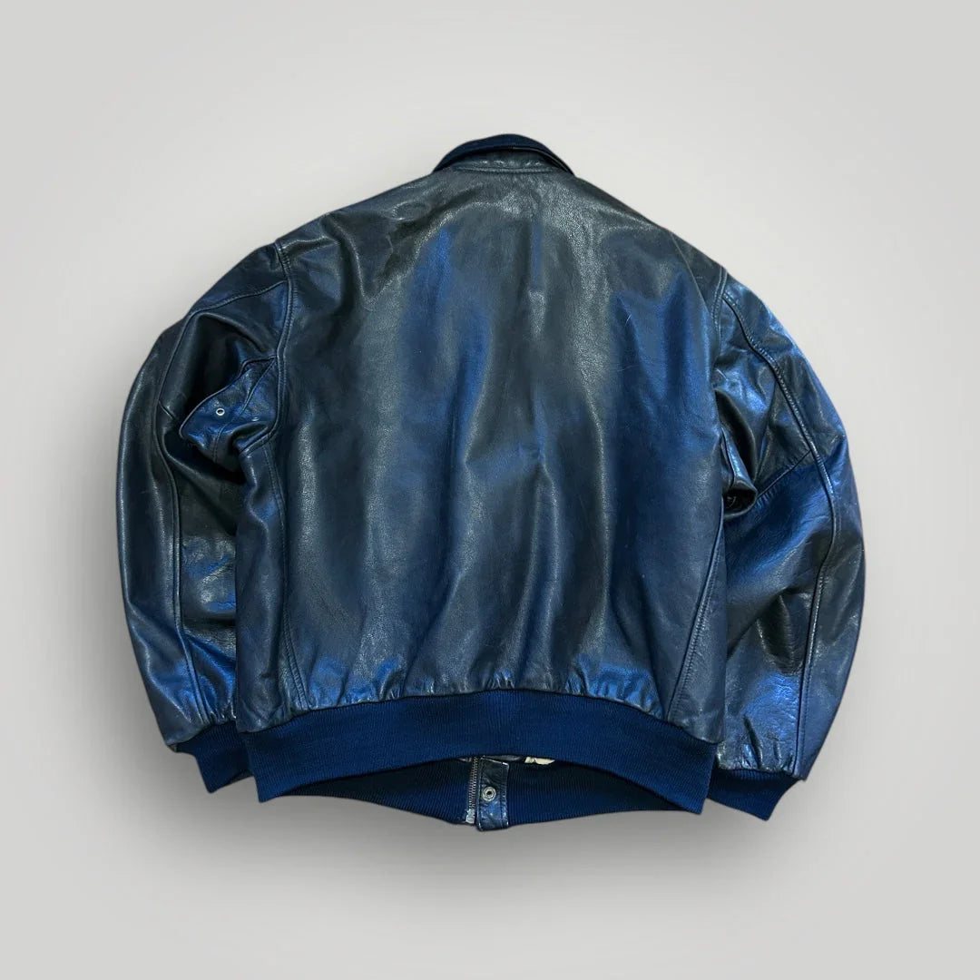 Chevignon 90's Leather Flight Jacket S/M