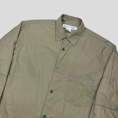 Comme Des Garçons SHIRT 00’s Moto Detailed Elbow Pad Shirt - S/M | Default Title, Khaki