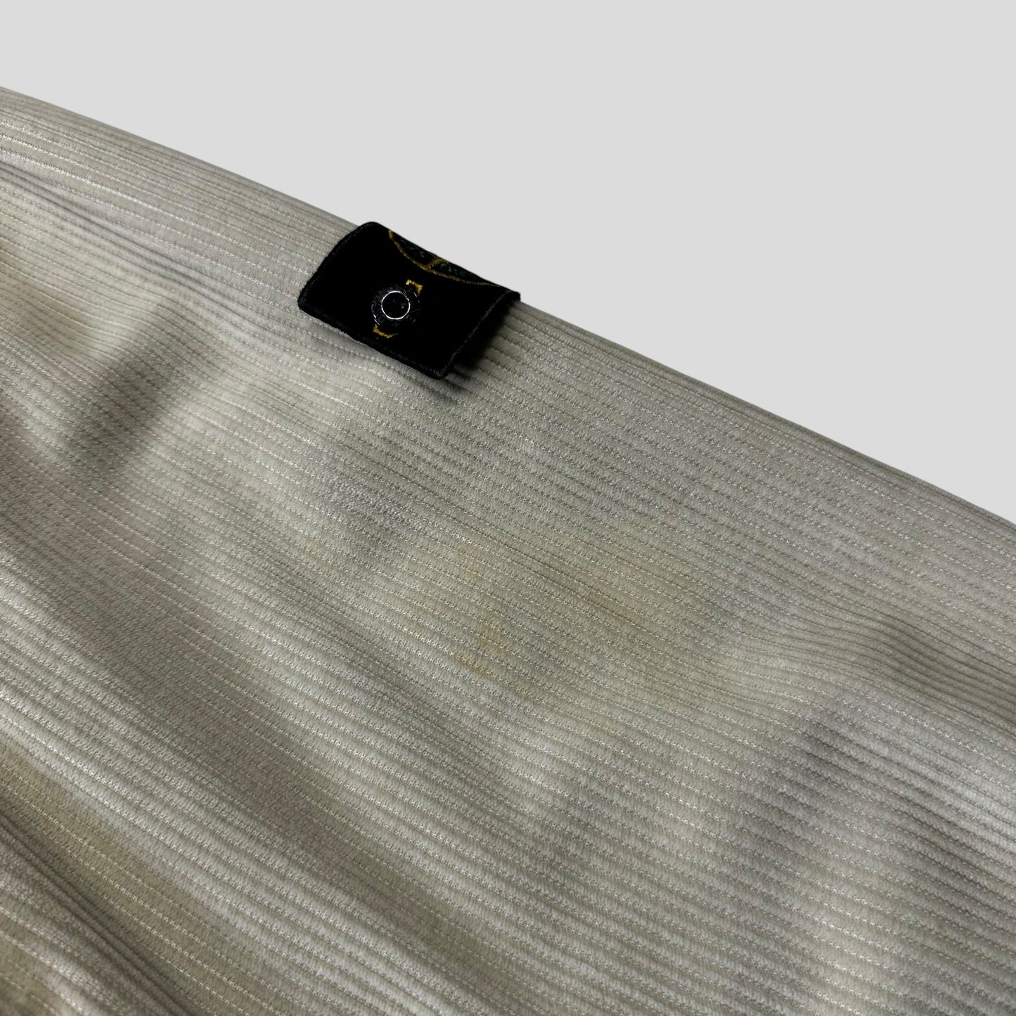 Stone Island 1995 Double Pocket Zip-Up Jumbo Corduroy Shirt - M/L | Default Title, Cream