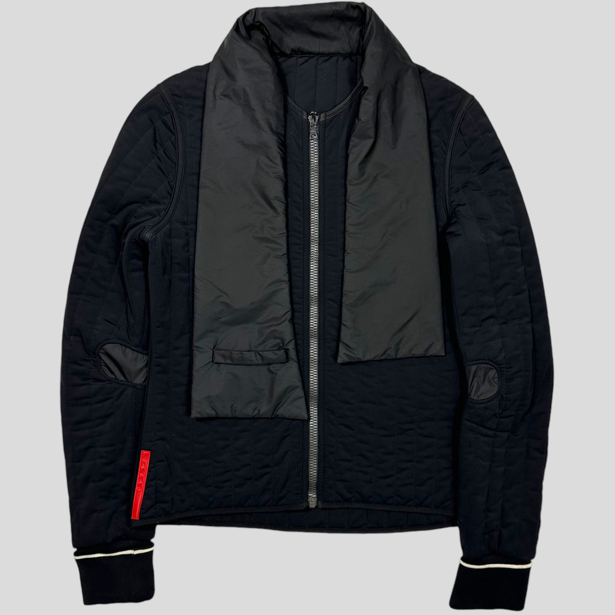 Prada Sport SS00 Quilted Nylon Scarf Jacket - M | Large, Green