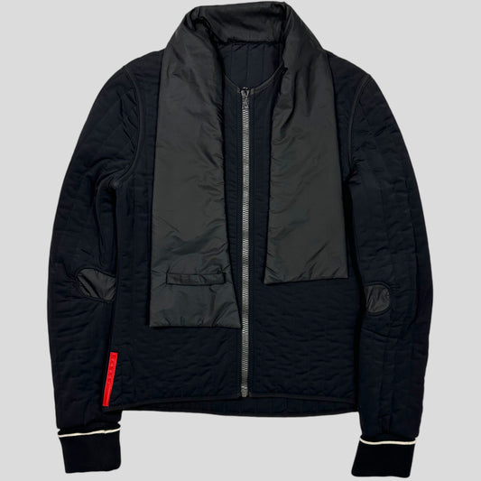 Prada Sport SS00 Quilted Nylon Scarf Jacket - M | Large, Green