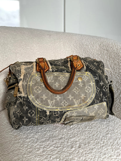 RARE 2007 Louis Vuitton Patchwork Denim Speedy 30 Handbag | O/S, Multicoloured
