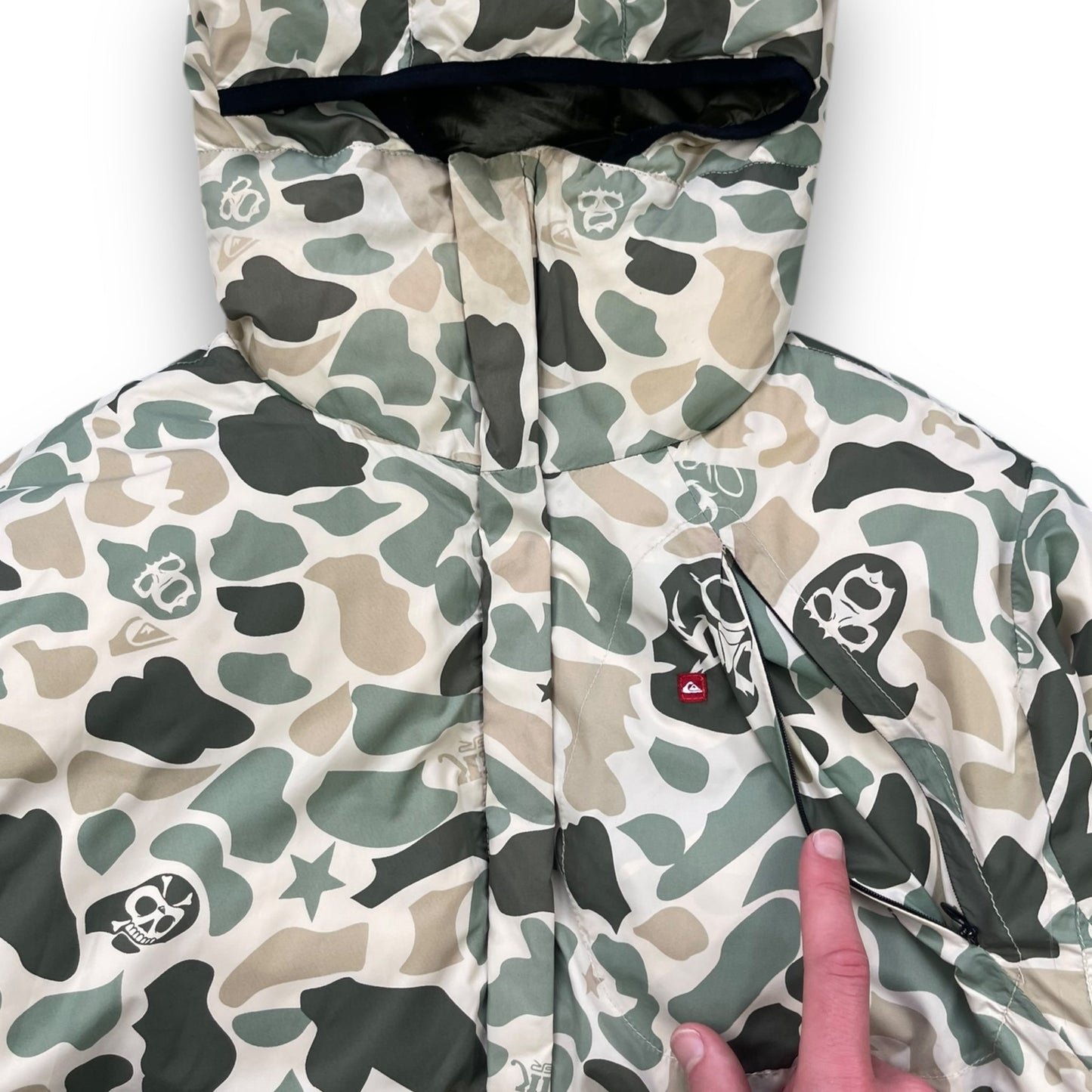 2000's Quiksilver Reversible Puffer Jacket (M) | Default Title, Multicoloured