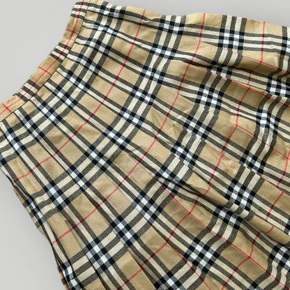 Burberry 1980's Pleated Wool Skirt 28"