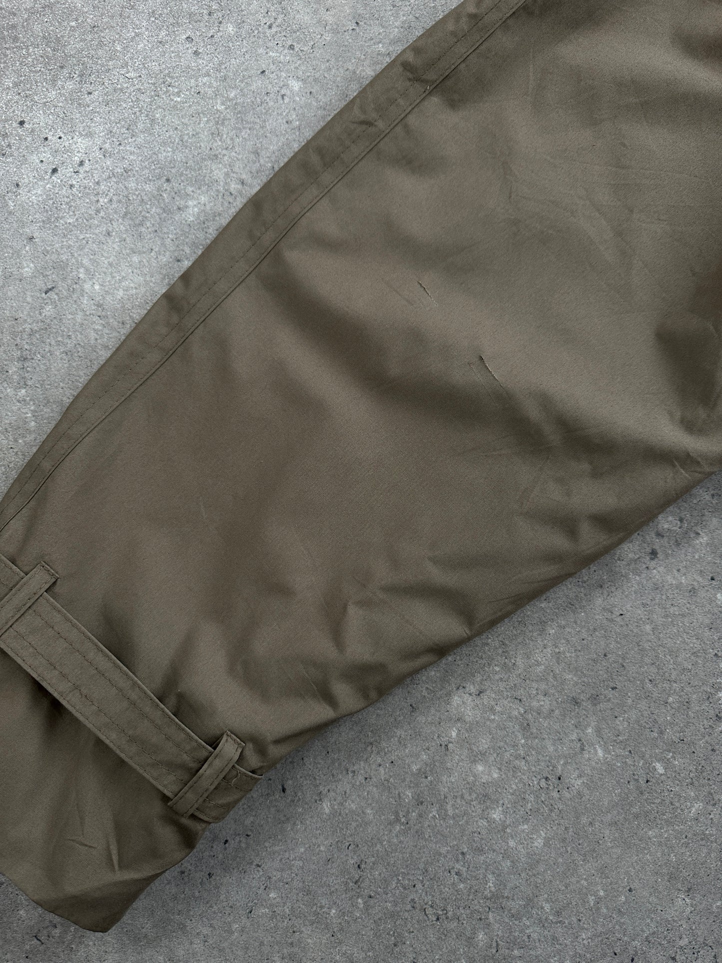 London Fog 1990s High Neck Double Breasted Belted Trench Coat - XL