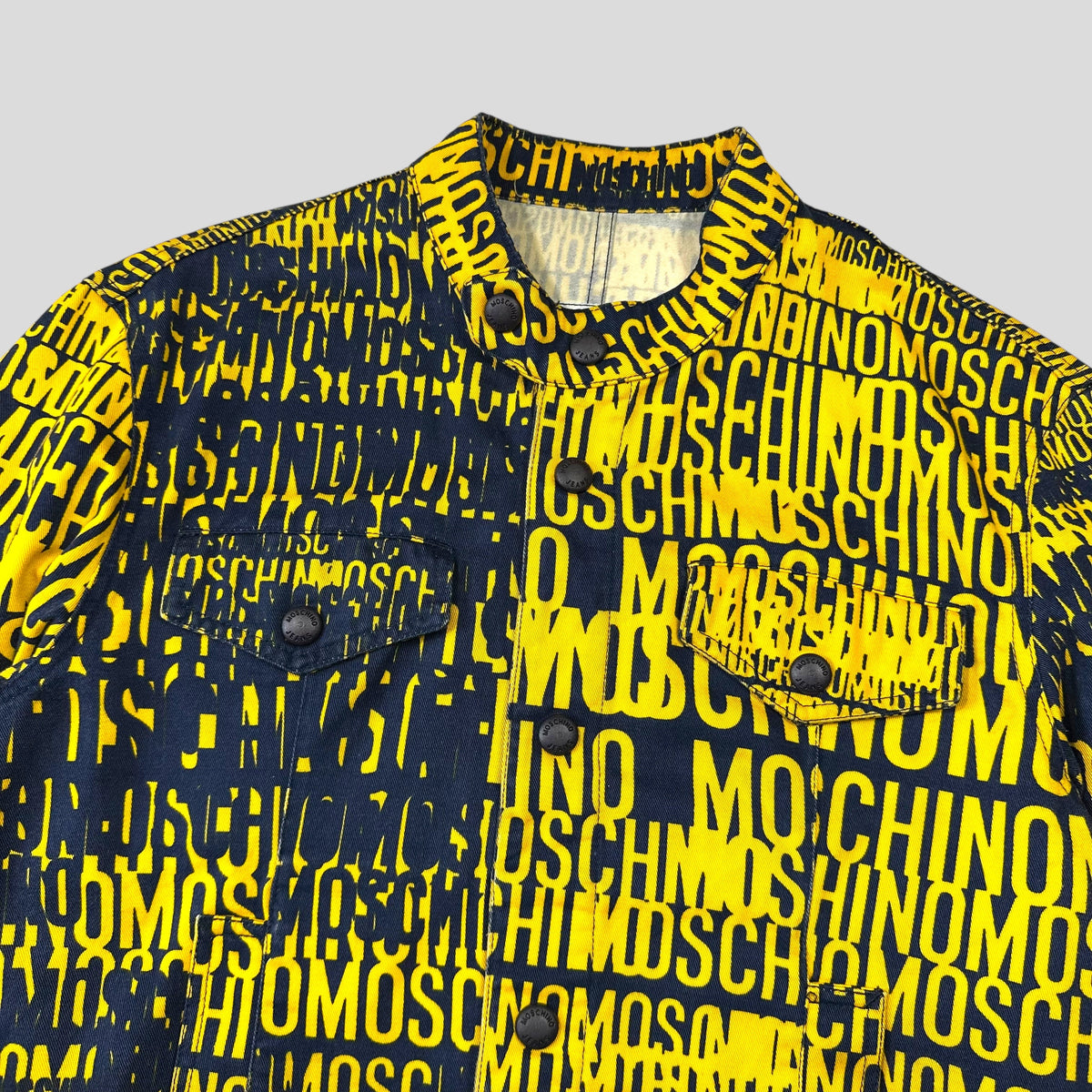 Moschino Jeans 1996 Crazy Print Cotton Jacket - IT48 (S/M) | Small, Yellow
