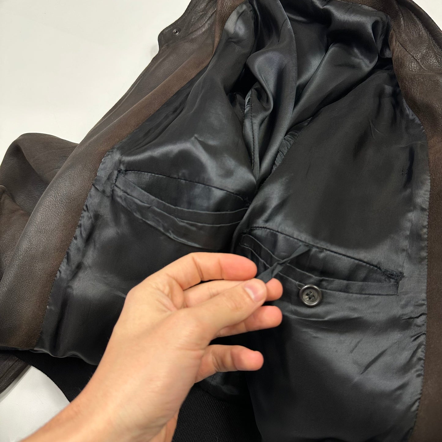 Miu Miu 2008 Lambskin Suede Leather Asymmetrical Bomber Jacket - IT52 (M/L)