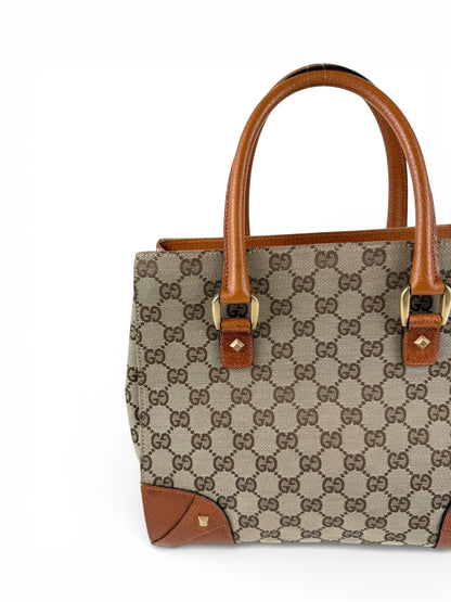 2010s Gucci GG Monogram Nailhead Mini Tote Handbag | O/S, Multicoloured