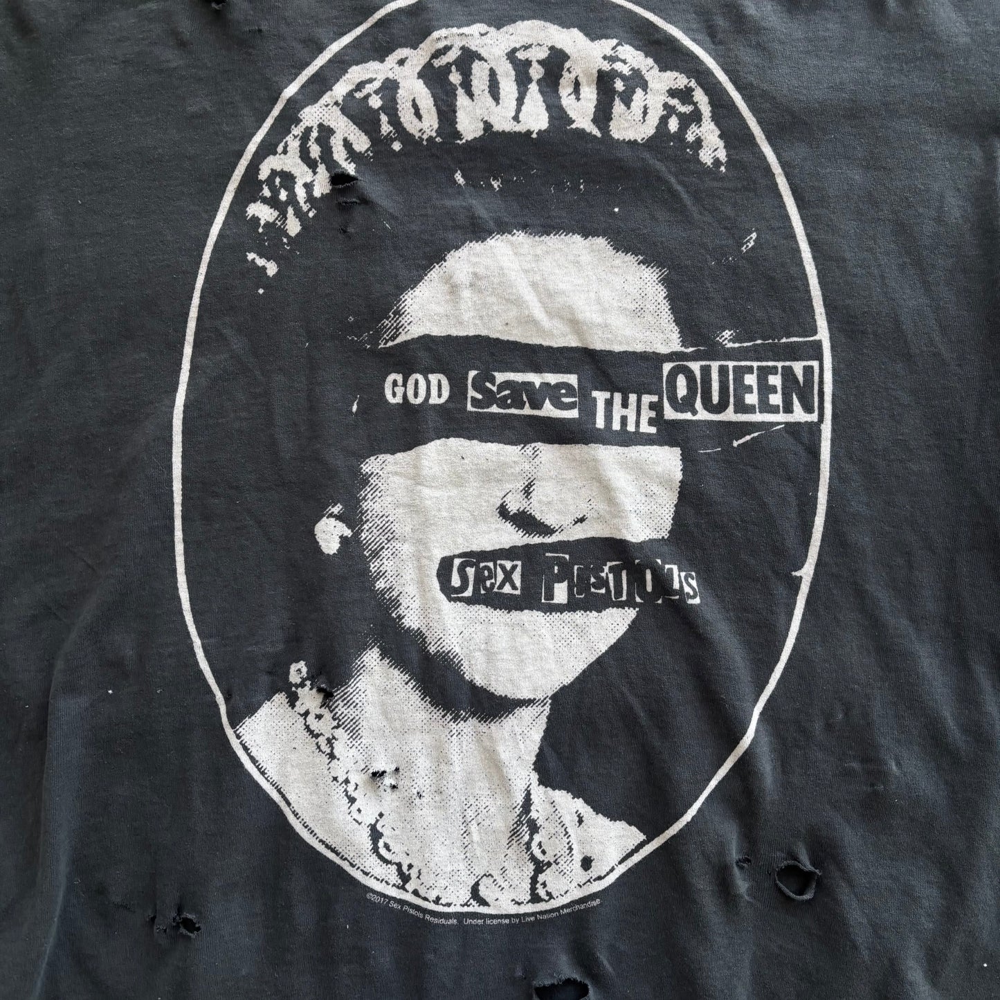 DISTRESSED SEX PISTOLS T-SHIRT | O/S, Red