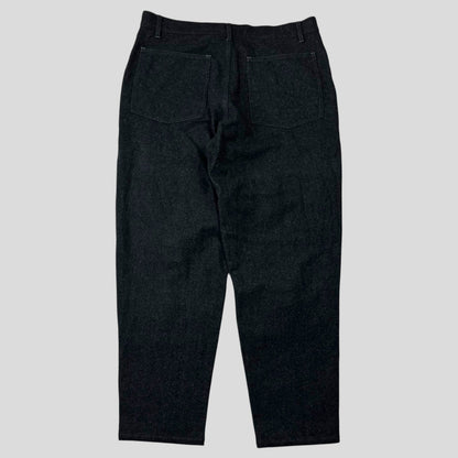 CDG SHIRT 00’s Buckle Patchwork Panelled Wool Trousers - L | W35, Multicoloured