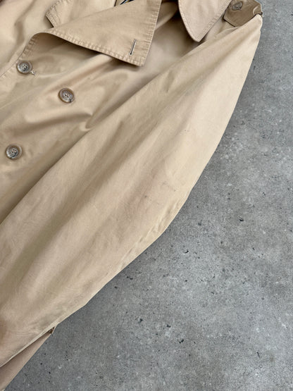 Christian Dior Paris Cotton Double Breasted Trench Coat - L