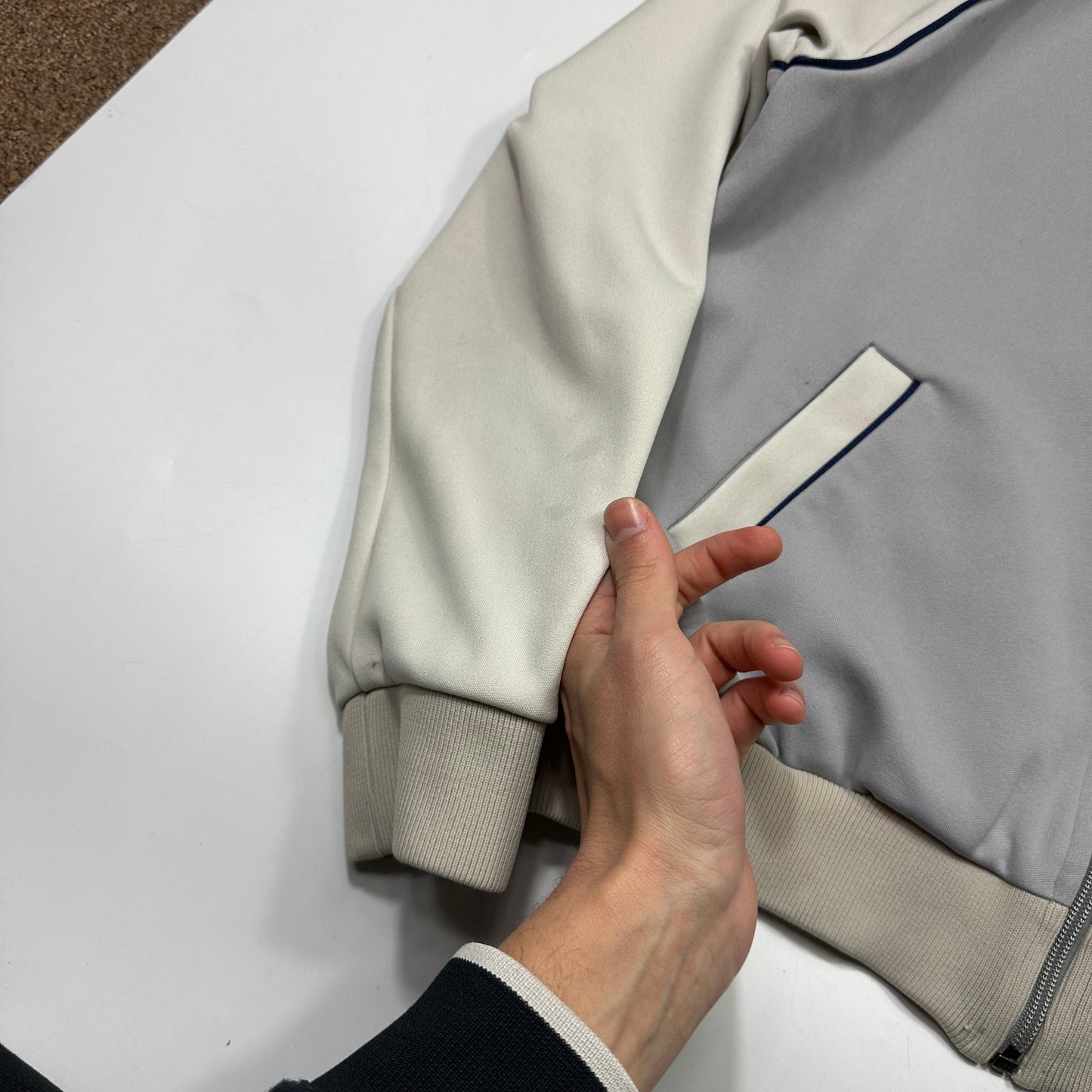 CDG 00’s Comme Comme Logo Bomber Bi-colour Track Jacket - L (S)