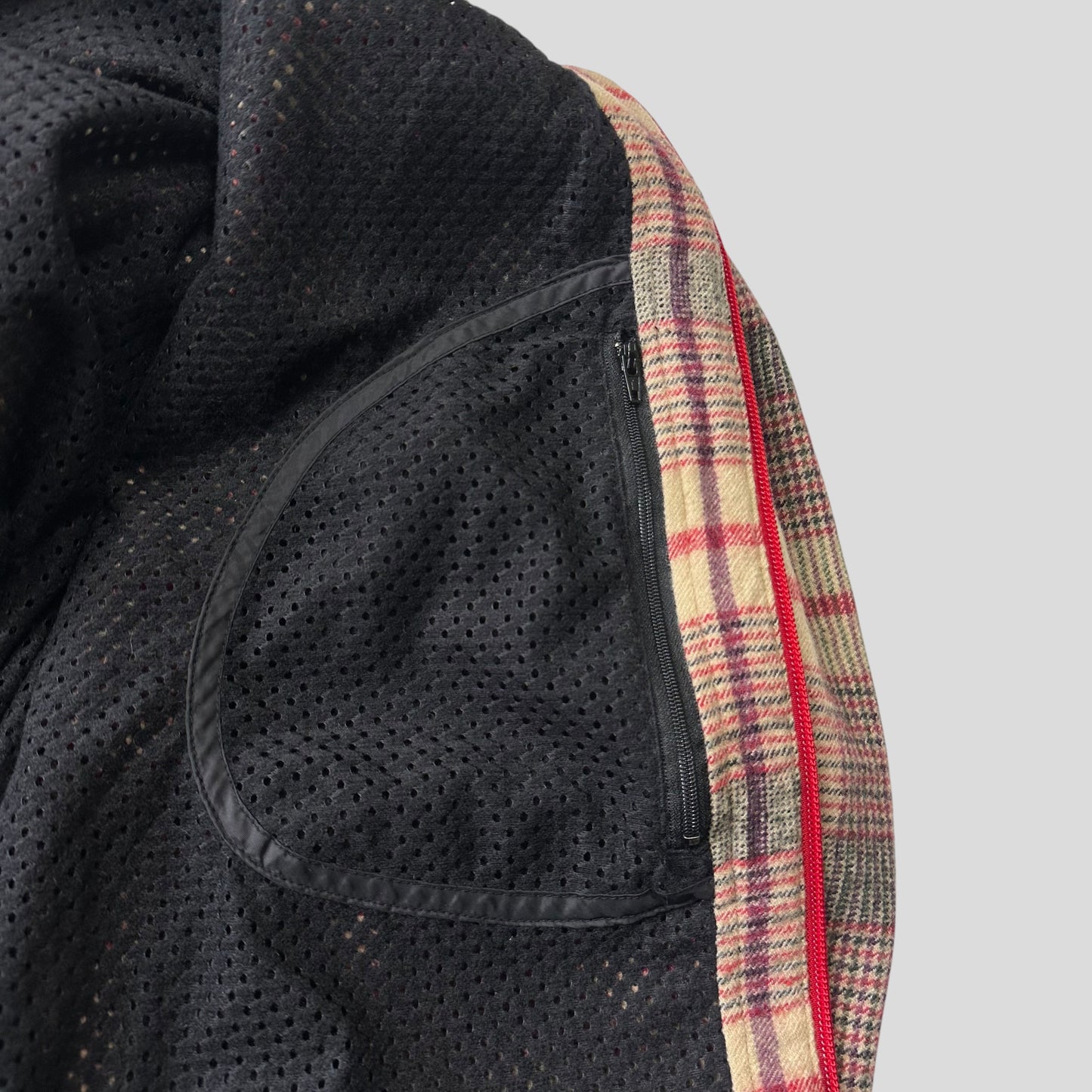 Comme Des Garçons SHIRT AW05 Technical Wool Plaid Jacket - M/L | Default Title, Red