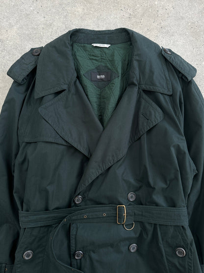 Hugo Boss Double Breasted Belted Trench Coat - XXL