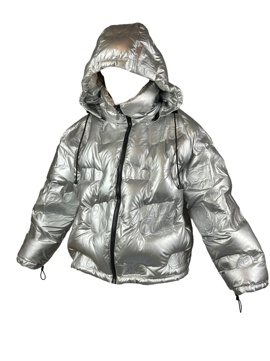 Coke silver puffer jacket