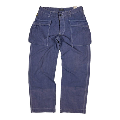 Armani Jeans Workwear Style Blue Trousers - Known Source
