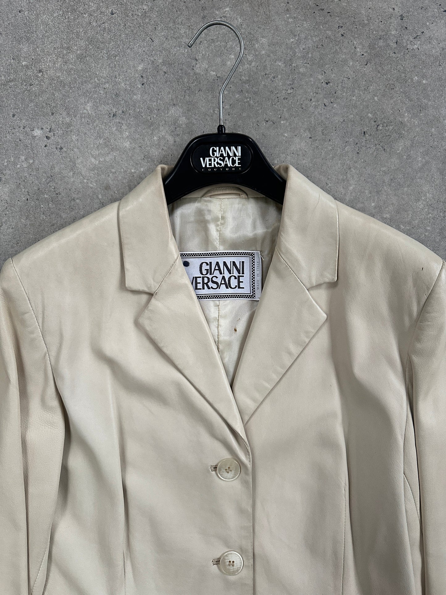 Gianni Versace 1990s Leather Jacket - S