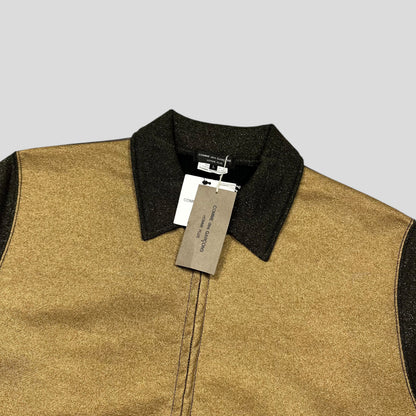 CDG Homme 2011 Gold Glitter Work Jacket - L (M) | Medium, Gold