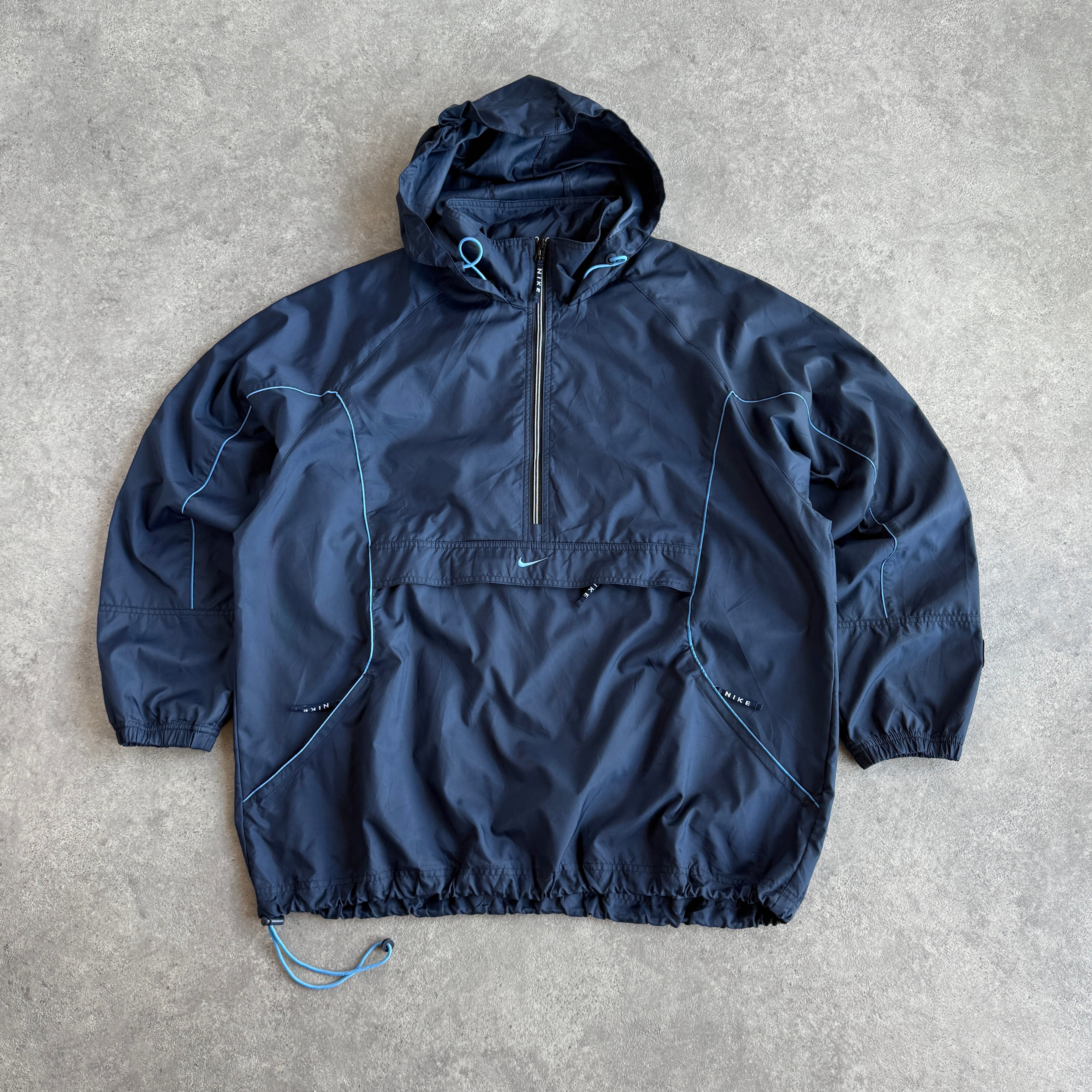 Nike ACG 1990s 1/4 zip technical lightweight packable shell jacket