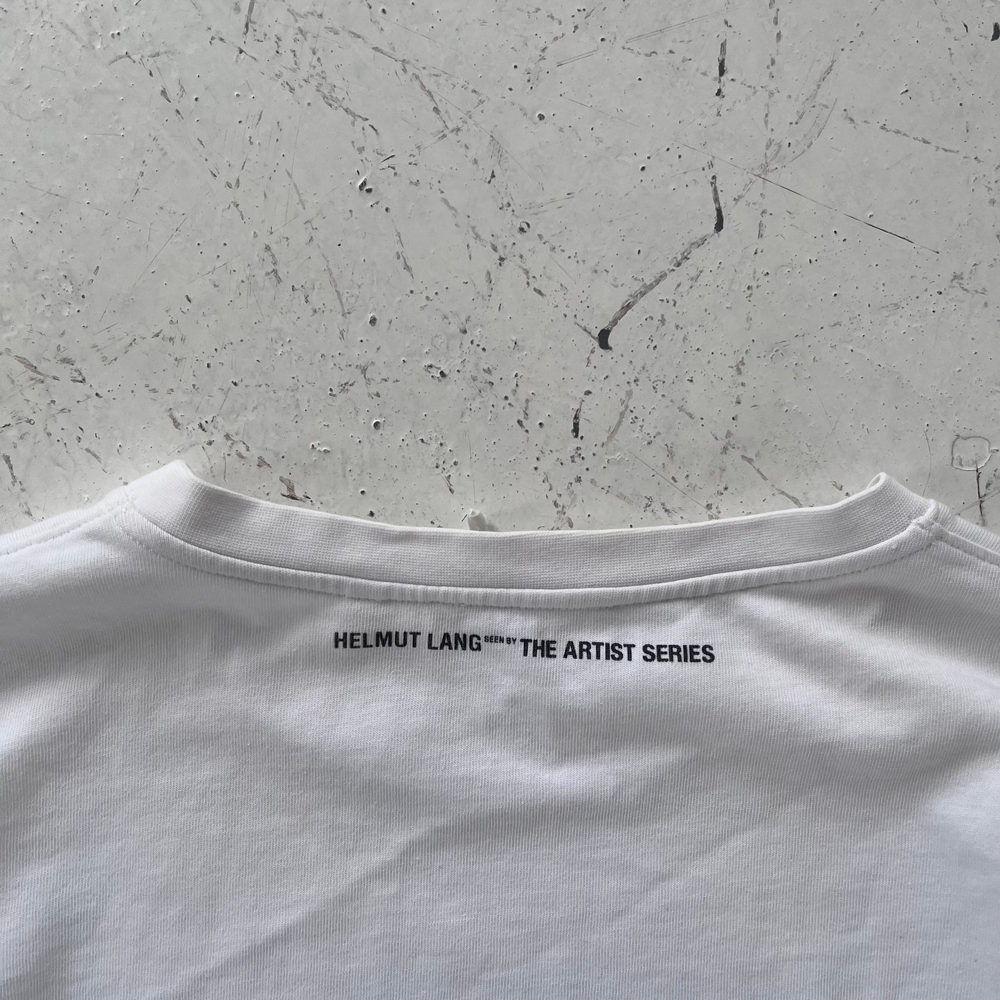 2000s helmut lang artist series graphic longsleeve | White, White