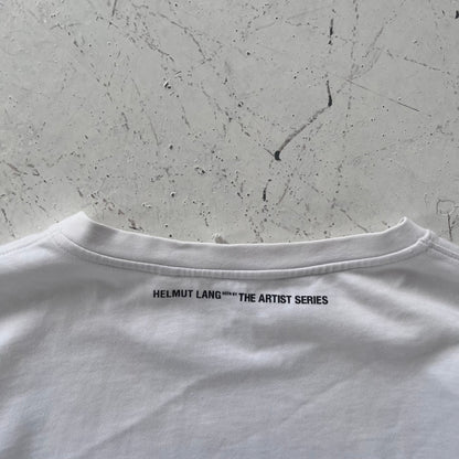 2000s helmut lang artist series graphic longsleeve | White, White