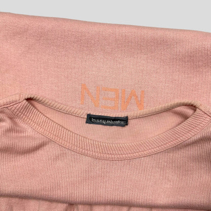 Issey Miyake Men 1989 Ribbed Logo Knit - M | Pink