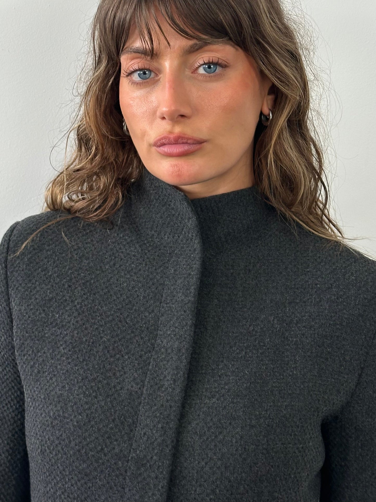 Emporio Armani 1990s High Neck Minimal Jacket - XS/S